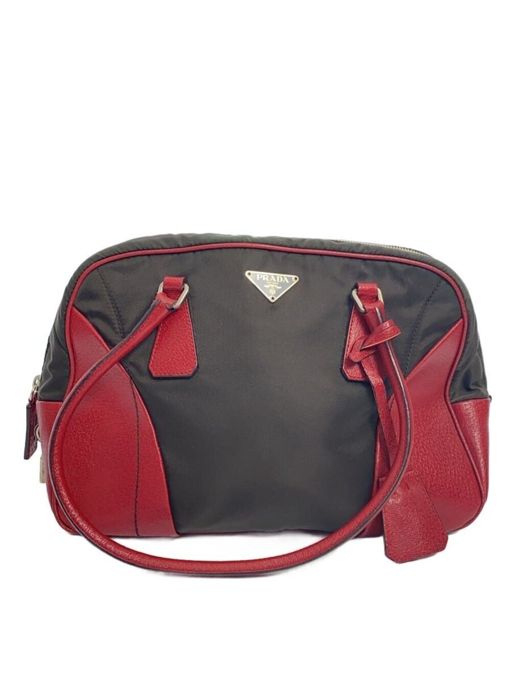 Prada Tessuto Boston Bag RED